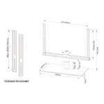 Cavus Loewe Soporte de Mesa Universal 43" a 65" Pulgadas CAVTSL