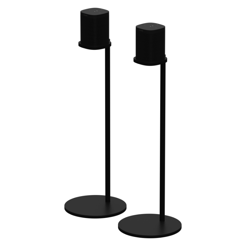1 soporte para altavoces y 2 pares de soportes de montaje en caja de color negro y diseño de madera Sonos One SL Sonos Play 2 soportes para altavoces Sonos One 