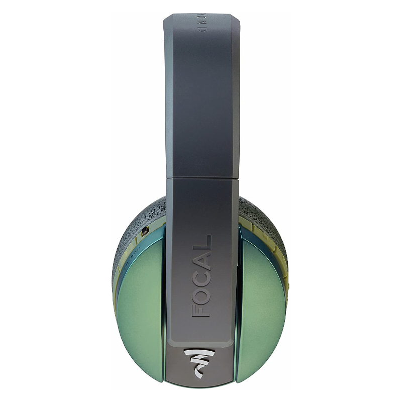 Vista Lateral Focal Auriculares Cascos Listen Chic Olive