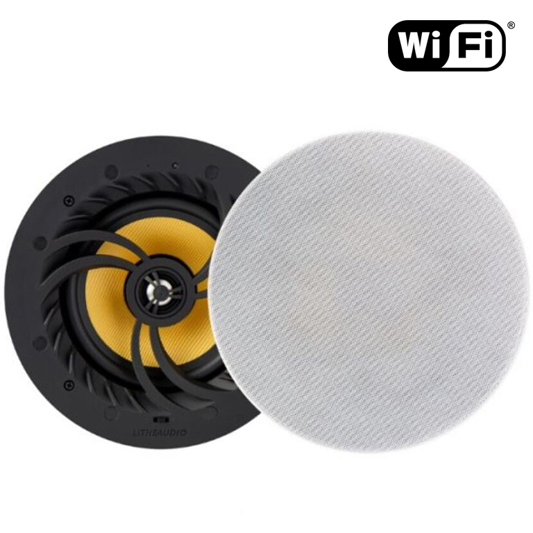 Lithe Audio WiFi pareja Altavoces de techo All in One Multiroom (Activo+Pasivo)