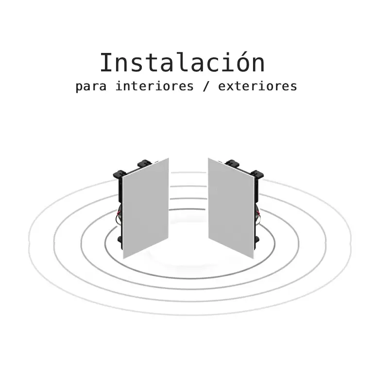 Altavoces de instalacion interior exterior