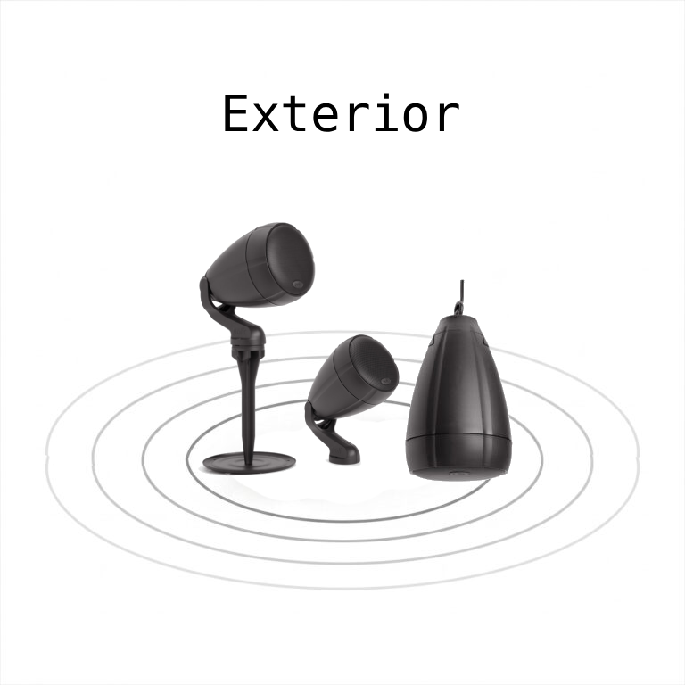 Altavoces para Exterior en visualdomo